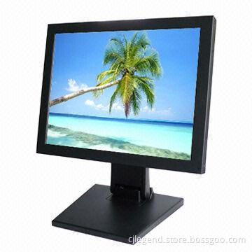 15-inch Touch Screen Metal Industrial LCD Display with VGA/HDMI®/S-AV/BNC Input